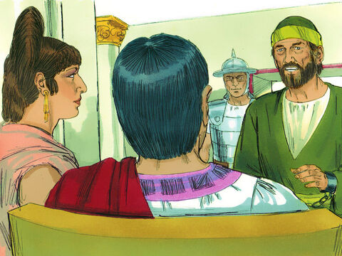 A few days later Felix and his wife, Drusilla, who was Jewish, sent for Paul. They listened as he told them about faith in Christ Jesus. – Slide 8
