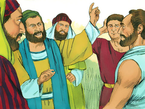 However some men from Judea arrived who told the Gentile Christians that unless they were circumcised, as the laws of Moses required for Jews, they could not be saved. Paul and Barnabas disagreed strongly with what they said. – Slide 2