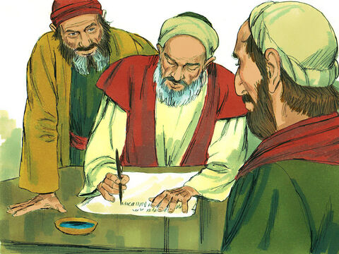 A letter to this effect was written to the Gentile Christians in Antioch, Syria, and Cilicia. Two men were chosen to deliver the letter, Judas (also called Barsabbas) and Silas. – Slide 11