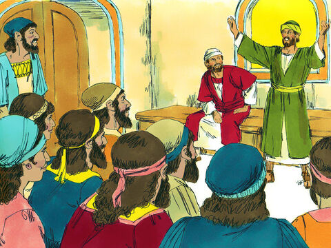 Paul and Barnabas called the church in Antioch together to report everything God had done through them and shared how the Gentiles had become followers of Jesus. They then stayed in Antioch for a long time encouraging the believers. – Slide 13