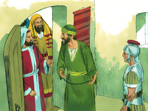 At Puteoli Paul found some Christians, who invited him to spend a week with them. – Slide 7