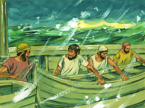 The sailors planned to abandon the ship by lowering the lifeboat. – Slide 17