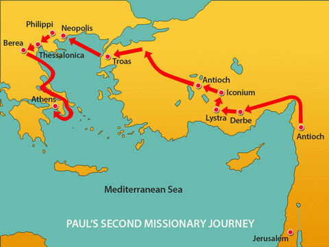 The believers acted immediately sending Paul on to the coast, while Silas and Timothy remained behind. Those escorting Paul went with him to Athens. Then they returned to Berea with instructions for Silas and Timothy to hurry and join him. – Slide 11