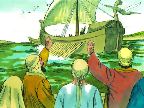 After the Passover ended, Paul boarded a ship at Philippi heading for Troas. – Slide 8