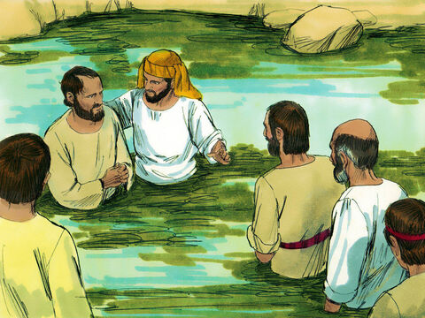 Many of the Samaritans believed in Jesus and were baptized. – Slide 5