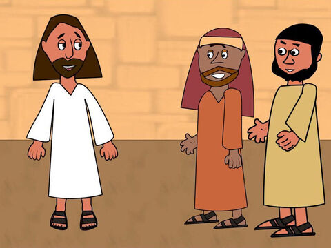It was almost time for the Passover celebration. Jesus told Peter and John to go into the city where they would see a man carrying a water jar. They should follow him home and say, ‘The teacher needs your room for the Passover meal.’ Then Jesus told them the man would show them a large upper room they could use. – Slide 1