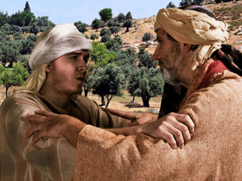 Luke 15 v 21 The son confesses he has sinned against God and his father. He is no longer worthy to be called his son. – Slide 23