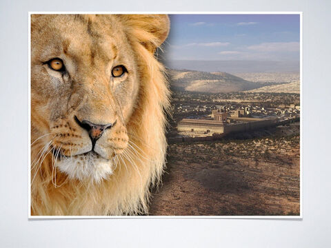 Prophecy as early as 1400 BC: He will be (the lion) from the tribe of Judah (Genesis 49:8-10, Micah 5:2). <br/> Fulfillment: Matthew 1:1-3, Hebrews 7:14, Revelation 5:5 – Slide 5