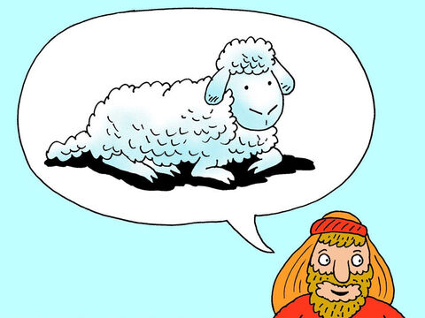 Abraham answered, ‘God will provide the lamb for the burnt offering.’ The two of them went on together. – Slide 11