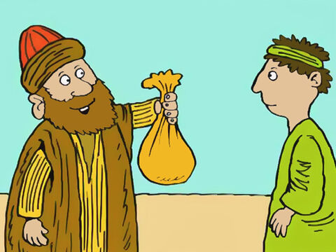 He then took the rest of the money and brought it to Peter and the other apostles. ‘I am giving all the money I got from the sale of my field to God,’ said Ananias. But God told Peter otherwise. – Slide 4