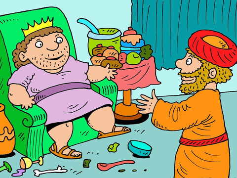 Ehud walked into the King’s summer palace on his own. The king was in his own private room. ‘Everyone leave the room,’ the king commanded. The door was closed leaving just Ehud and King Eglon to share the secret. – Slide 12