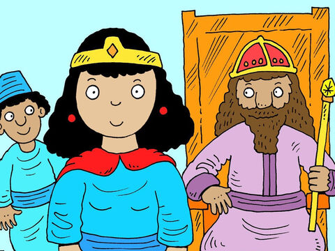 The king announced that Esther should be crowned and become the new queen of Persia. – Slide 15