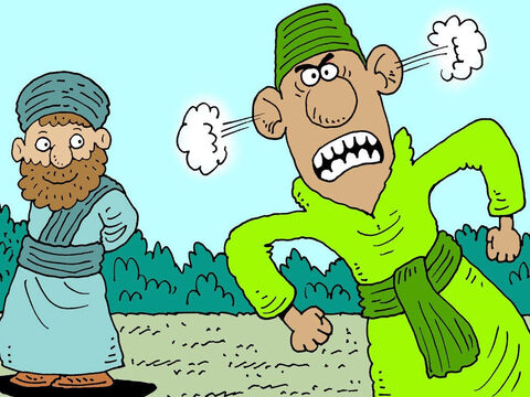When proud Haman saw that Mordecai the Jew refused to bow to him, he was very angry. – Slide 5