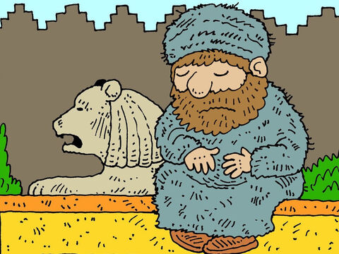 When Mordecai heard about Haman’s plans he was very sad. He put on old scratchy clothes called sackcloth worn by those who were mourning. – Slide 11