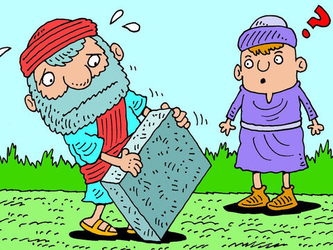 The message when it came was very strange. God told Ezekiel to go and get a large flat brick. – Slide 2