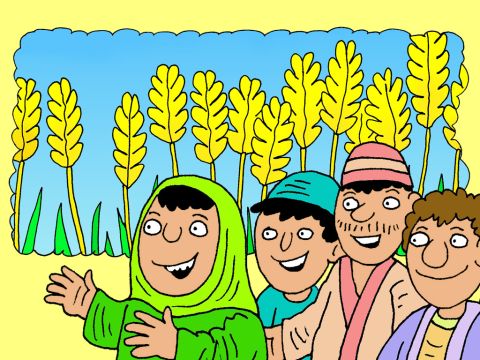 ‘But what is the seed that fell on the good ground? That seed is like the person who hears the teaching and understands it. That person grows and produces fruit, sometimes 100 times more, sometimes 60 times more, and sometimes 30 times more.’ – Slide 14
