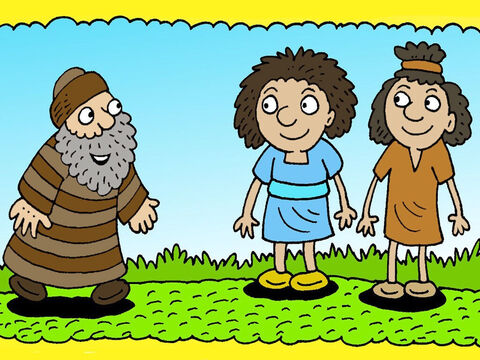 ‘What do you think?’ asked Jesus. ‘There was a man who had two sons.’ – Slide 2