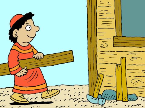 The foolish man built his house on sand. – Slide 3