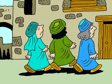 Those who were accusing the woman began to leave one by one. The older men left first, and then the others. – Slide 7