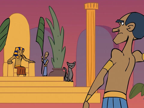Then, after Moses grew up, his faith made him refuse to be Pharaoh’s grandson. – Slide 10