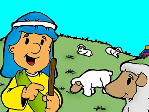 So Jesus told them this parable. ‘Suppose one of you has a hundred sheep and then you find that one of them is missing. – Slide 3