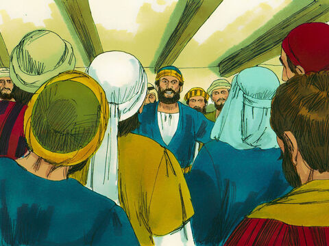 A week later His disciples were in the house again, and this time Thomas was with them. The doors were locked. – Slide 9