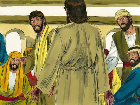 Suddenly Jesus appeared and said ‘Peace be with you!’ Then, turning to Thomas, Jesus said, ‘Put your finger here – Slide 10