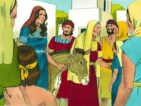 They arrived back in Bethlehem just as the barley harvest was beginning. Their arrival caused quite a stir. Naomi’s grief and suffering had changed her appearance so much that many did not recognise her. ‘Can this be Naomi?’ people asked. – Slide 12