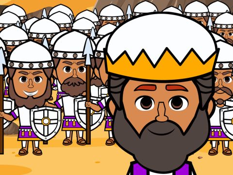 Each king gathered a large army. The army of Jerusalem marched out to attack the city of Gibeon. – Slide 7