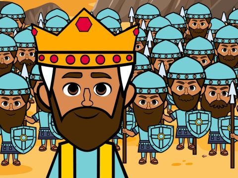 The King of Hebron marched with his army out to join them. They wanted to punish the people of Gibeon for being friends with Joshua. – Slide 8