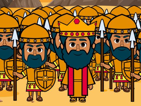 As did the King of Eglon and his soldiers. It was a very large army and the people of Gibeon would not be able to stand against them. – Slide 11