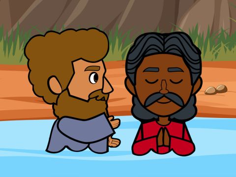 Both Philip and the Ethiopian went down into the water, and Philip baptised him. – Slide 11