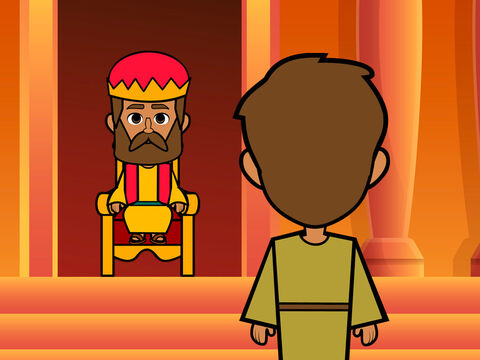 The King called the servant and asked him to pay back the money he had borrowed. – Slide 7