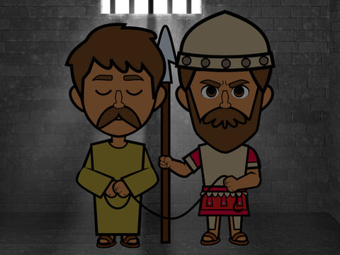 The king was angry and handed his servant over to the jailors to be punished until he paid back all he owed. – Slide 17