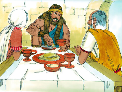 The Lord blessed Samson as he grew up and the Spirit of the Lord stirred in him. His hair was not cut and he did not drink wine or eat forbidden food. – Slide 11