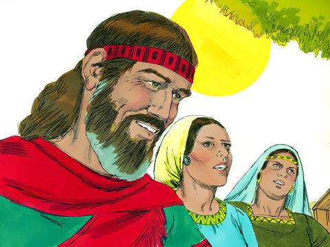 There was a man called Elkanah who had two wives, Hannah and Peninnah. – Slide 1