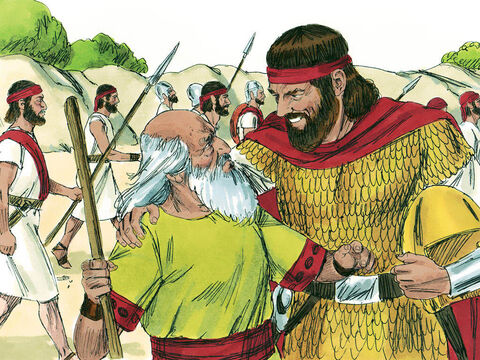When Samuel found Saul the King said, ‘I have carried out the Lord’s instructions.’ Samuel replied, ‘What then is this bleating of sheep in my ears? What is this lowing of cattle that I hear?’ – Slide 13