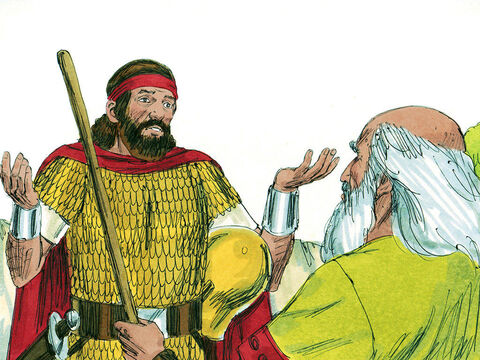 ‘But I did obey,’ Saul protested. ‘I completely destroyed the Amalekites and brought back Agag their king. The soldiers took the best sheep and cattle but the very best of these are for sacrifice.’ – Slide 15