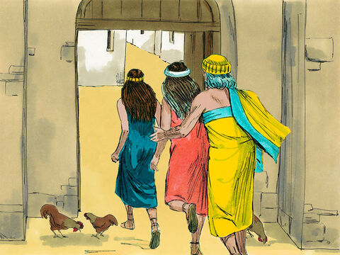 The Lord spared the lives of Lot and his two daughters who sheltered in the town of Zoar. – Slide 15