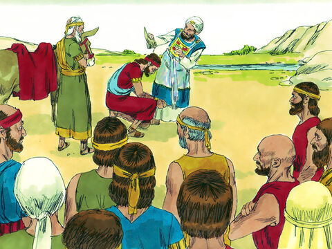 When Solomon arrived at Gilhon, Zadok the priest took a horn of scared oil anointed Solomon as King. Then they sounded the trumpet and everyone shouted, ‘Long live King Solomon!’ – Slide 8