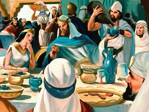 As the Queen of Sheba sat at Solomon’s table and listened to him, she realised that his people loved and served him because he was a wise and good king. – Slide 25