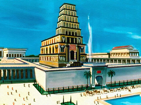 Solomon knew that the magnificent temple, which had taken thousands of men seven years to build ... and his palace … – Slide 28