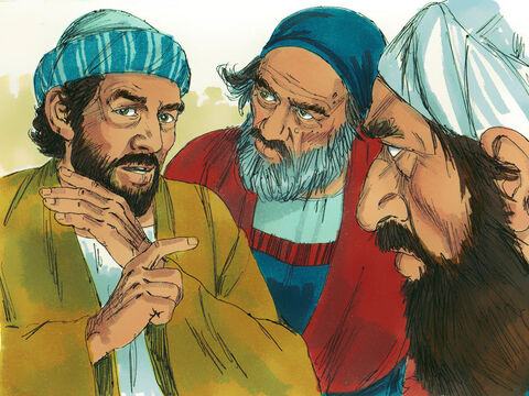 These Jews secretly persuaded other men to falsely claim, ‘We have heard Stephen speak blasphemous words against Moses and against God.’ – Slide 9