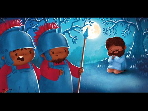 But some people did not want Jesus to be in charge. <br/>So they sent soldiers to arrest Him. <br/>They HATED Jesus, because He said He was the Son of God. – Slide 3