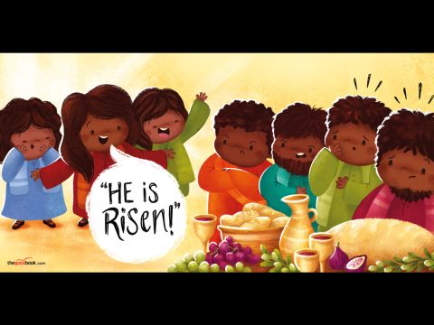 The women ran and told Jesus’ friends what they had seen and what the angels had said. But they DIDN’T BELIEVE them... – Slide 8