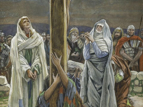 And to John, Jesus said, ‘Here is your mother.’ From that time on, John took Mary into his home and looked after her. <br/>(John 19:27). <br/>Woman, Behold Thy Son - James Tissot - Brooklyn Museum. – Slide 4