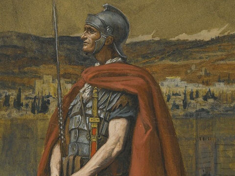 When the Centurion and those with him who were guarding Jesus saw the earthquake and all that had happened they were terrified. <br/>(Matthew 27:54). <br/>The Centurion - James Tissot - Brooklyn Museum. – Slide 14