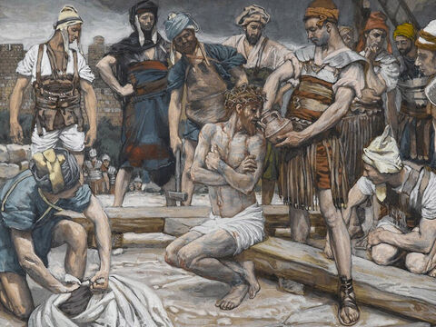 The soldiers gave Jesus wine mixed with bitter gall, but when He had tasted it, He refused to drink it. <br/>(Matthew 27:24). <br/>The Vase of Myrrh and Gall - James Tissot - Brooklyn Museum. – Slide 11