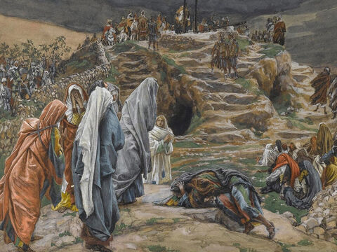 Jesus said, ‘Father, forgive them, for they don’t know what they are doing.’ <br/>(Luke 23:34). <br/>The Women Watch from Afar - James Tissot - Brooklyn Museum. – Slide 14