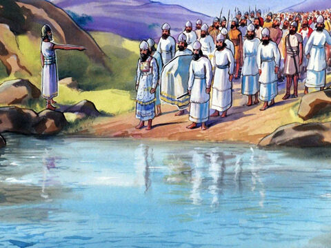 When Moses died, Joshua led the 12 tribes of Israel into Canaan … – Slide 40